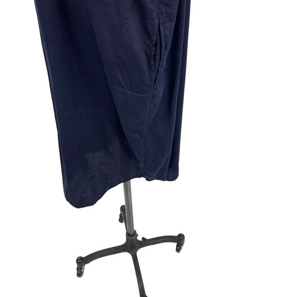 Ocean + Main Easy Cotton Caftan Dress‎ Navy Blue Plus Size 1X - Picture 9 of 16